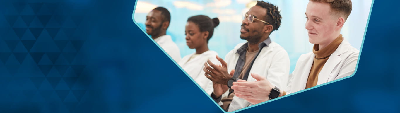 A group of providers applauding