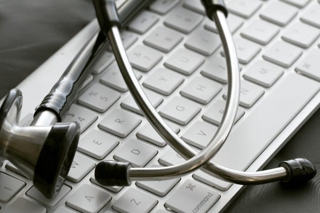 Stethascope and computer keypad